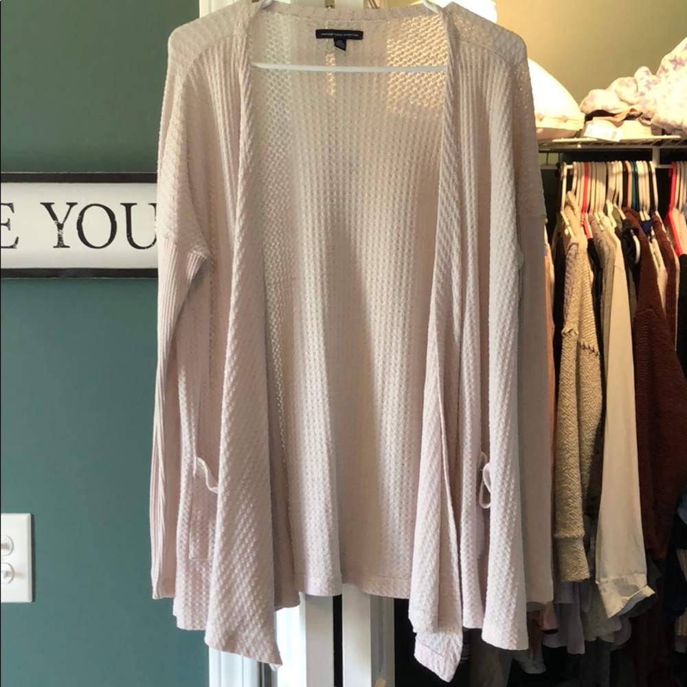 Cream colored cardigan
